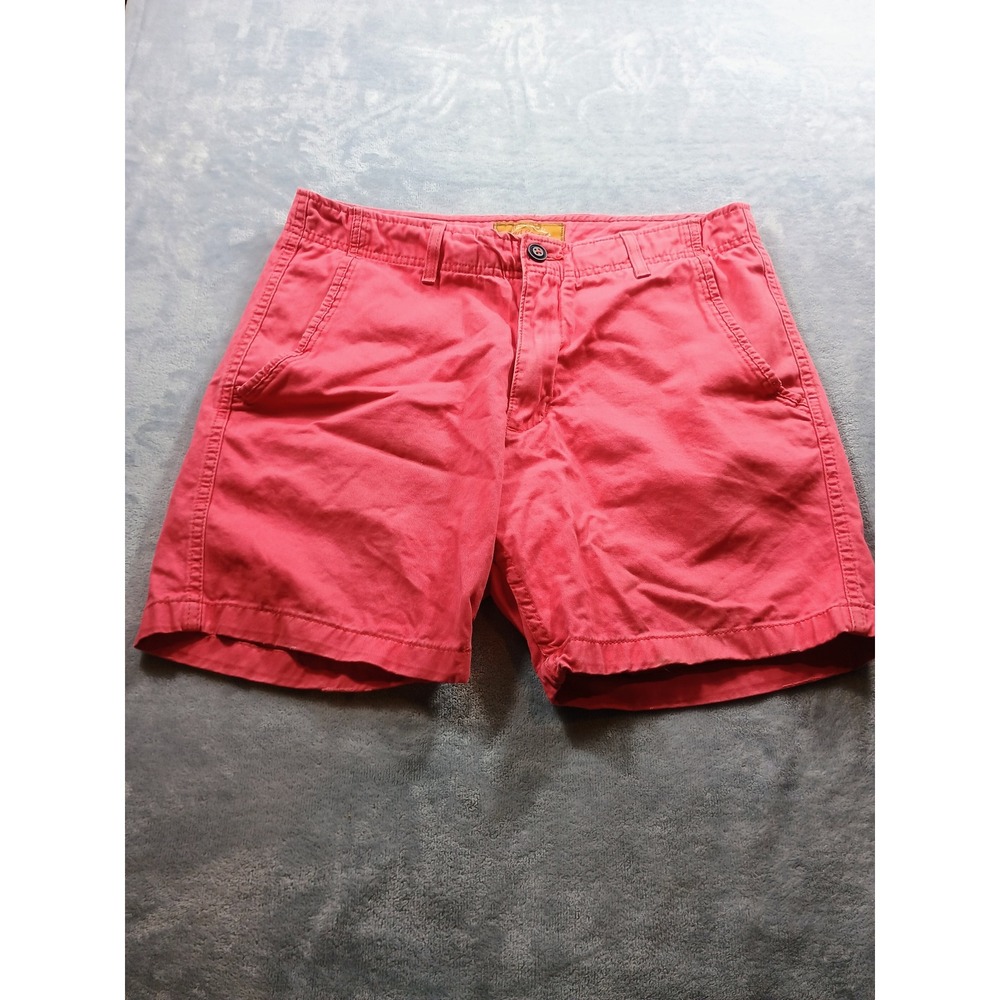 Red Camel Mens Chino Shorts Pink Red Size 33 Cotton Casual Summer